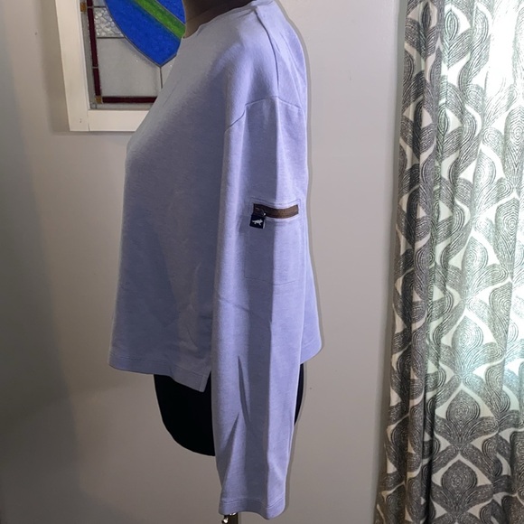 Horny Toad long sleeve cropped crew neck top - Picture 2 of 7